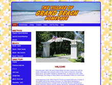 Tablet Screenshot of grandbeach.org
